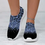 Women's Leopard Print Slip-On Sneakers - Casual Chunky Platform Shoes with Lightweight Sole for Daily Wear and Walking - Image 8