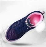 Women's Lightweight Breathable Running Shoes – All-White Athletic Sneakers for Gym, Walking, and Daily Use