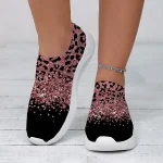 Women's Leopard Print Slip-On Sneakers - Casual Chunky Platform Shoes with Lightweight Sole for Daily Wear and Walking - Image 6