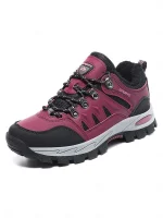 Women's Rose Pink Waterproof Hiking Sneakers with Anti-Slip Outsole, Warm Outdoor Trail Shoes for Trekking, Walking & Winter Travel