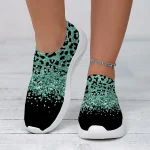 Women's Leopard Print Slip-On Sneakers - Casual Chunky Platform Shoes with Lightweight Sole for Daily Wear and Walking - Image 7