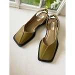 Women's Zebra Print Square Toe Flats with Ruched Back - Trendy Animal Pattern Date Shoes for Stylish Women - Image 8